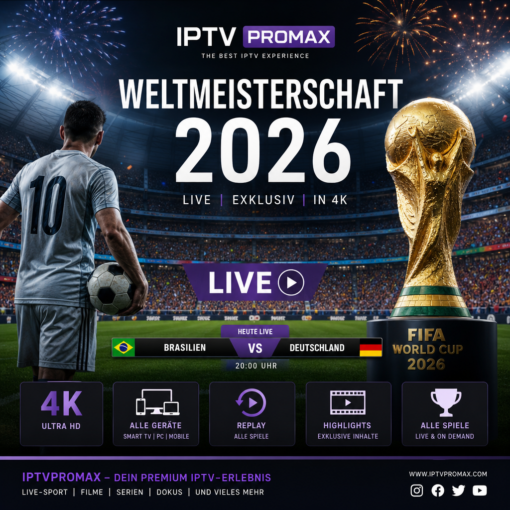 Weltmeisterschaft 2026 live schauen iptvpromax streaming